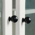 JAYA Modern Simple Black Brass Handle Cabinet Wardrobe Door Light Luxury New Single-Hole Hardware Handle Knobs