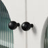 JAYA Modern Simple Black Brass Handle Cabinet Wardrobe Door Light Luxury New Single-Hole Hardware Handle Knobs