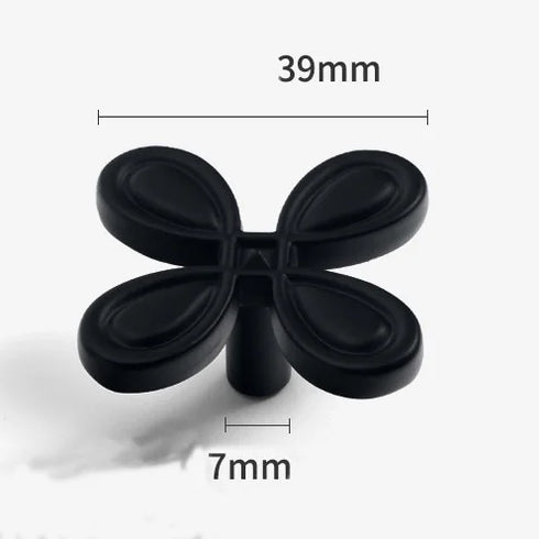 JAYA Modern Simple Black Brass Handle Cabinet Wardrobe Door Light Luxury New Single-Hole Hardware Handle Knobs
