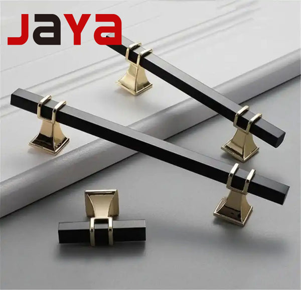 JAYA Modern Simple Zinc Alloy Handle Cabinet Wardrobe Door Light Luxury New Single-Hole Hardware  Handle