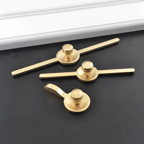 JAYA Modern Simple Zinc Single Hole Small Handle Hardware New Cabinet Door Long Handle Antique Drawer Furniture