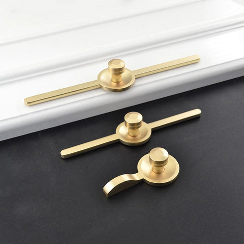 JAYA Modern Simple Zinc Single Hole Small Handle Hardware New Cabinet Door Long Handle Antique Drawer Furniture