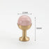 JAYA Modern Single Hole Brass Door Handle Wholesale Natural Stone Brass Knobs for Wine Cabinet Shoe Cabinet Small Drawer Knobs