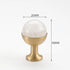 JAYA Modern Single Hole Brass Door Handle Wholesale Natural Stone Brass Knobs for Wine Cabinet Shoe Cabinet Small Drawer Knobs