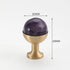 JAYA Modern Single Hole Brass Door Handle Wholesale Natural Stone Brass Knobs for Wine Cabinet Shoe Cabinet Small Drawer Knobs