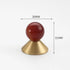 JAYA Modern Single Hole Brass Door Handle Wholesale Natural Stone Brass Knobs for Wine Cabinet Shoe Cabinet Small Drawer Knobs