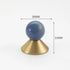 JAYA Modern Single Hole Brass Door Handle Wholesale Natural Stone Brass Knobs for Wine Cabinet Shoe Cabinet Small Drawer Knobs