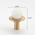 JAYA Modern Single Hole Brass Door Handle Wholesale Natural Stone Brass Knobs for Wine Cabinet Shoe Cabinet Small Drawer Knobs