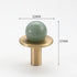 JAYA Modern Single Hole Brass Door Handle Wholesale Natural Stone Brass Knobs for Wine Cabinet Shoe Cabinet Small Drawer Knobs