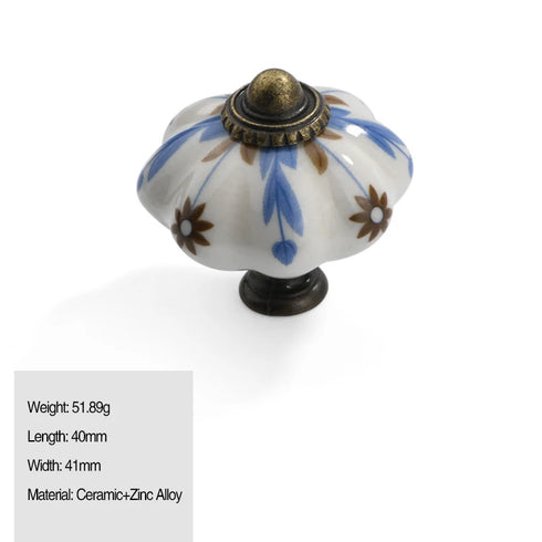 JAYA Modern Single Hole Ceramic Drawer Handle Small Round Ethnic Style Acrylic Cabinet Door Handle for Wardrobe Living Room