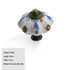 JAYA Modern Single Hole Ceramic Drawer Handle Small Round Ethnic Style Acrylic Cabinet Door Handle for Wardrobe Living Room