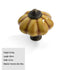 JAYA Modern Single Hole Ceramic Drawer Handle Small Round Ethnic Style Acrylic Cabinet Door Handle for Wardrobe Living Room
