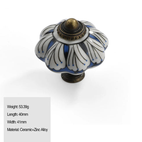 JAYA Modern Single Hole Ceramic Drawer Handle Small Round Ethnic Style Acrylic Cabinet Door Handle for Wardrobe Living Room