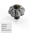 JAYA Modern Single Hole Ceramic Drawer Handle Small Round Ethnic Style Acrylic Cabinet Door Handle for Wardrobe Living Room