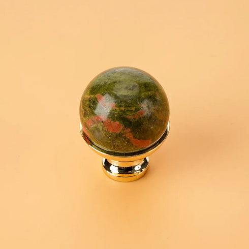 JAYA Modern Single Hole Kitchen Cabinet Knobs Hot Sale Unique Design Drawer Decorative Zinc Alloy & Marble Handle Knobs