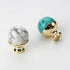 JAYA Modern Single Hole Kitchen Cabinet Knobs Hot Sale Unique Design Drawer Decorative Zinc Alloy & Marble Handle Knobs