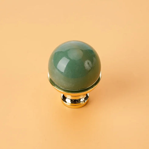 JAYA Modern Single Hole Kitchen Cabinet Knobs Hot Sale Unique Design Drawer Decorative Zinc Alloy & Marble Handle Knobs