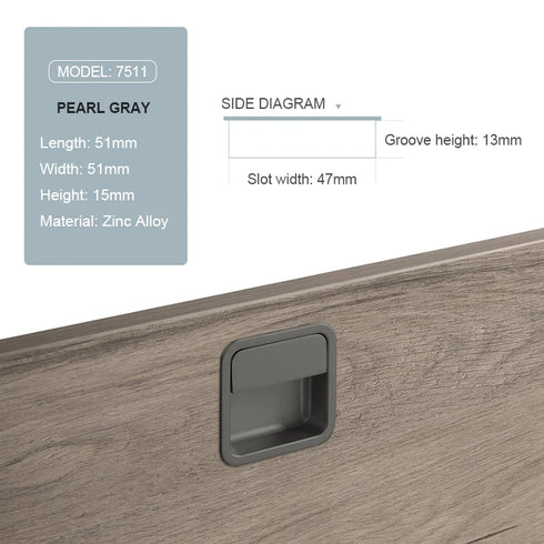 JAYA Modern Sliding Door Installation Cupboard Handles Sliding Door Slotted Embedded and Clasped Cabinet Door Handle