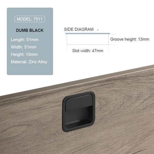 JAYA Modern Sliding Door Installation Cupboard Handles Sliding Door Slotted Embedded and Clasped Cabinet Door Handle
