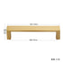 JAYA Modern Style All-Copper Door Drawer Wardrobe Handle Brass Matte Brushed Gold Luxury Lighting Furniture Door Handle