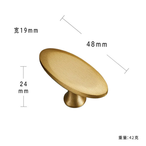 JAYA Modern Style All-Copper Door Drawer Wardrobe Handle Brass Matte Brushed Gold Luxury Lighting Furniture Door Handle