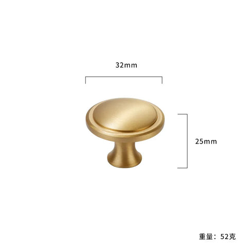JAYA Modern Style All-Copper Door Drawer Wardrobe Handle Brass Matte Brushed Gold Luxury Lighting Furniture Door Handle