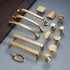 JAYA Modern Style All-Copper Door Drawer Wardrobe Handle Brass Matte Brushed Gold Luxury Lighting Furniture Door Handle