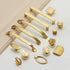 JAYA Modern Style All-Copper Door Drawer Wardrobe Handle Brass Matte Brushed Gold Luxury Lighting Furniture Door Handle