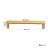 JAYA Modern Style All-Copper Door Drawer Wardrobe Handle Brass Matte Brushed Gold Luxury Lighting Furniture Door Handle