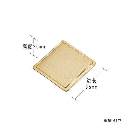 JAYA Modern Style All-Copper Door Drawer Wardrobe Handle Brass Matte Brushed Gold Luxury Lighting Furniture Door Handle