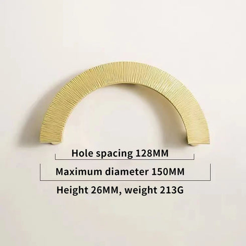 JAYA Modern Style Luxury Golden Brass Classic Brass Copper Hardware Furniture Drawer Cupboard Pull Furniture Door Handle