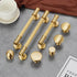 JAYA Modern Style Luxury Golden Brass Classic Brass Copper Hardware Furniture Drawer Cupboard Pull Knobs Kitchen Cabinet Handle