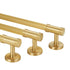 JAYA Modern Style Luxury Golden Brass Classic Brass Copper Hardware Furniture Drawer Cupboard Pull Knobs Kitchen Cabinet Handle
