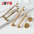 JAYA Modern Style Luxury Golden Brass Classic Hardware Furniture Drawer Cupboard Pull Knobs Kitchen Cabinet Handle