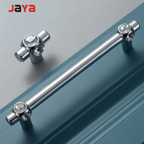 JAYA Modern minimalist cabinet door handle Nordic wardrobe drawer handle cabinet wine cabinet hardware diamond crystal handle