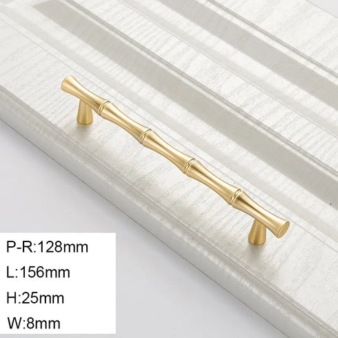 JAYA Modern minimalist creative drawer furniture zinc alloy antique bamboo handle knob