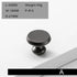 JAYA  Modern minimalist zinc alloy black wardrobe door handle golden drawer cabinet handle