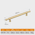 JAYA Multi Size Gold Indoor Door Handle Brass Door Brass Handles Knob Solid  Cabinet Handles Pull