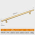 JAYA Multi Size Gold Indoor Door Handle Brass Door Brass Handles Knob Solid  Cabinet Handles Pull