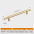 JAYA Multi Size Gold Indoor Door Handle Brass Door Brass Handles Knob Solid  Cabinet Handles Pull