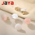 JAYA Natural Door Knob Stone Marble Brass Cabinet Drawer Knobs Cupboard Dresser Drawer Pulls Handles Knobs Furniture Door Handle