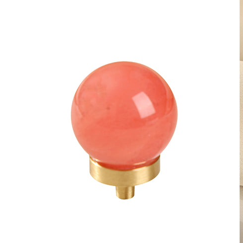 JAYA Natural Door Knob Stone Marble Brass Cabinet Drawer Knobs Cupboard Dresser Drawer Pulls Handles Knobs Furniture Door Handle