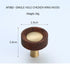 JAYA New Chinese Solid Wood Cabinet Door Handle Chicken Wing Wood Wardrobe Cabinet Nordic Simple Wooden Brass Drawer Handle Knob