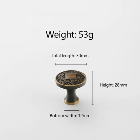 JAYA New Chinese Style Copper Cabinet Door Handle Cabinet Door, Cabinet Furniture Handle Drawer Handle Knobs