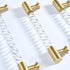 JAYA New Design Brass Acrylic Twisted Pattern Furniture  Door Handle Brass Wardrobe Drawer Pulls Handle Knobs