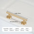 JAYA New Design Brass solid European style handle cabinet wardrobe cabinet Furniture door handle
