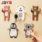 JAYA No-punch Rag Plug Cartoon Animal Hook Fridge Sticker Kitchen Bathroom Creative Towel Rack Wall Hanging Key Hooks