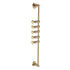 JAYA Nordic Brass Hook Brushed Gold Rotating Coat Hook Wall Hanging Storage Rack Toilet Hanging Rod Hook