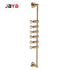 JAYA Nordic Brass Hook Brushed Gold Rotating Coat Hook Wall Hanging Storage Rack Toilet Hanging Rod Hook
