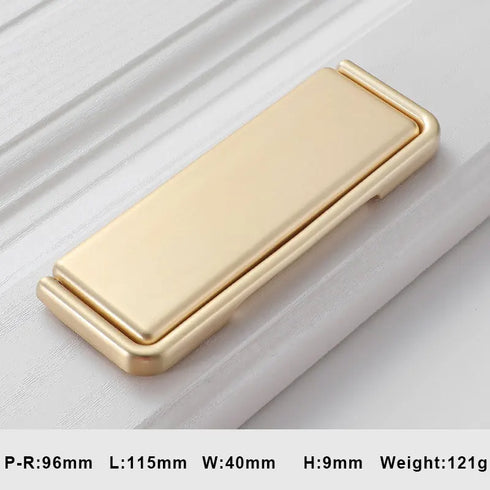 JAYA Nordic Cabinet  Drawer Cabinet Hidden Buckle Handle Invisible Cabinet Door Handle Exposed Simple No Punching Flat Handle